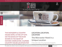 Tablet Screenshot of diglishousehotel.co.uk